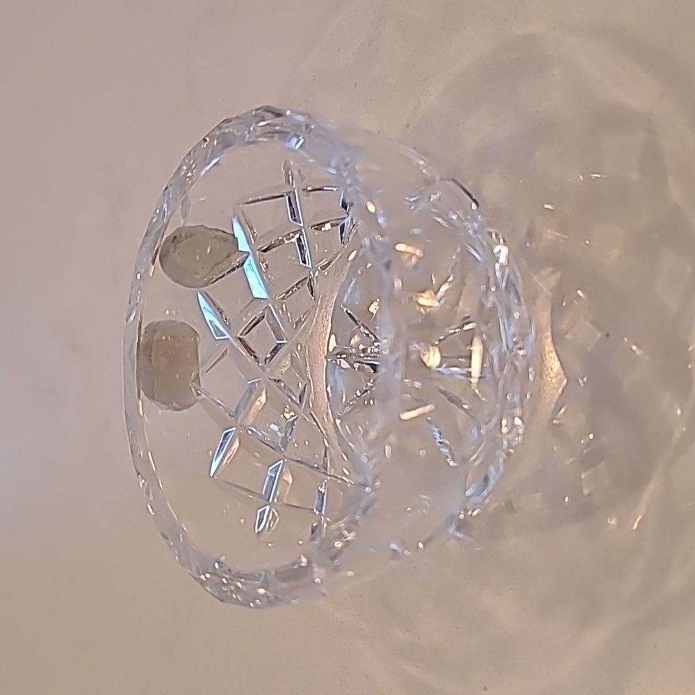 Bohemia Hand Cut Lead Crystal 24% Pbo STARS Candy Dish Czechoslovakia N…